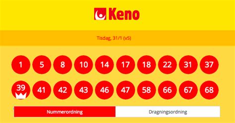 rätt keno rad med kungen.